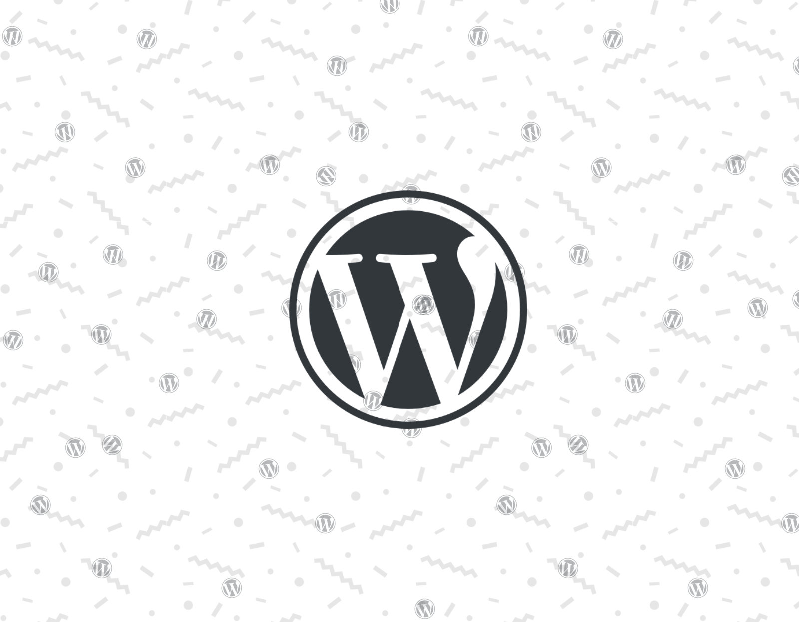 Logo de WordPress sur le fond graphique de oaka