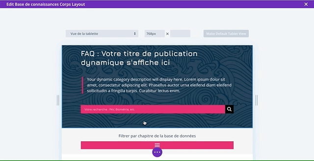 capture vidéo du module blog Divi